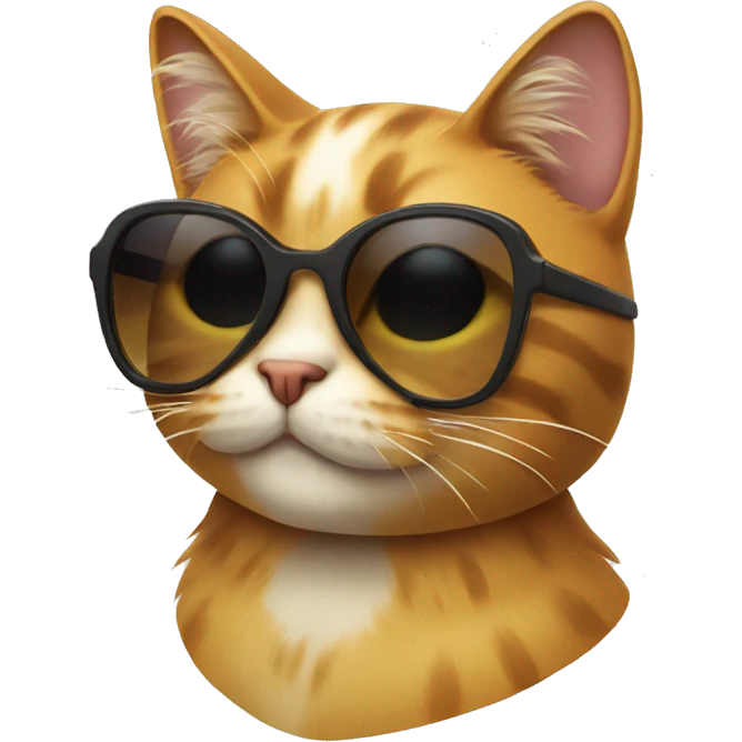 Cat with sunglasses emoji