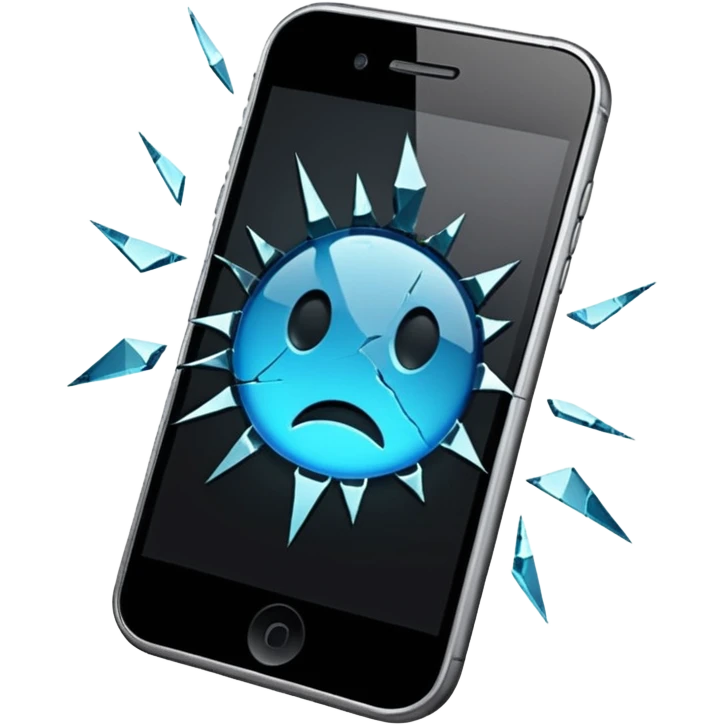 cracked phone emoji