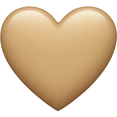 Beige heart  emoji