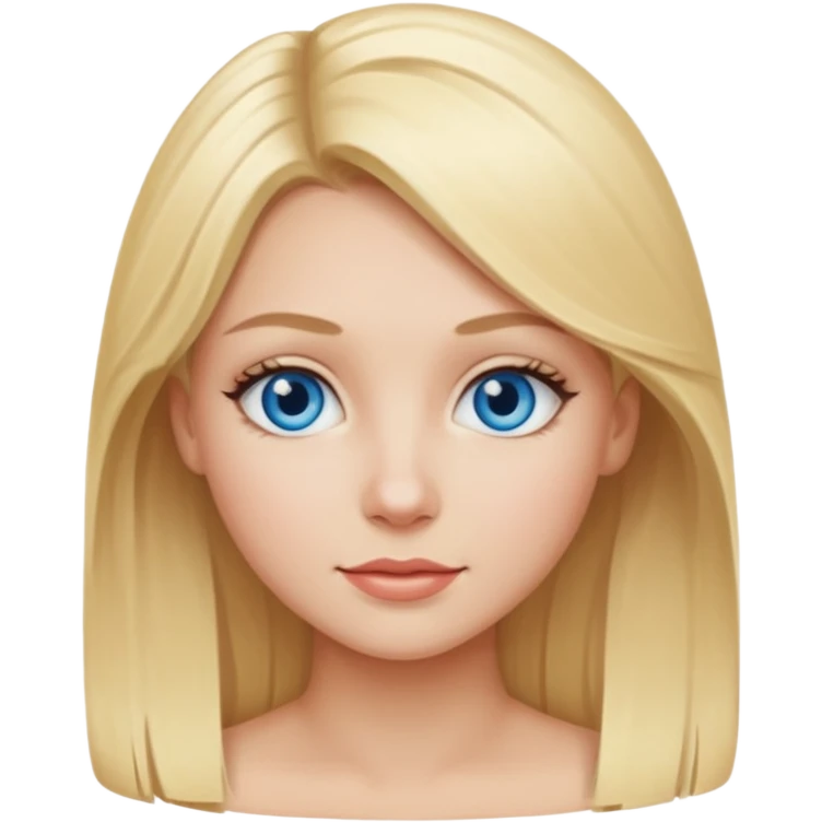 Beautiful blonde girl emoji