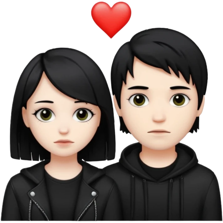 A emo couple emoji