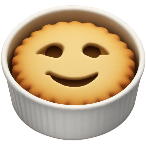Biscuit in a ramekin emoji