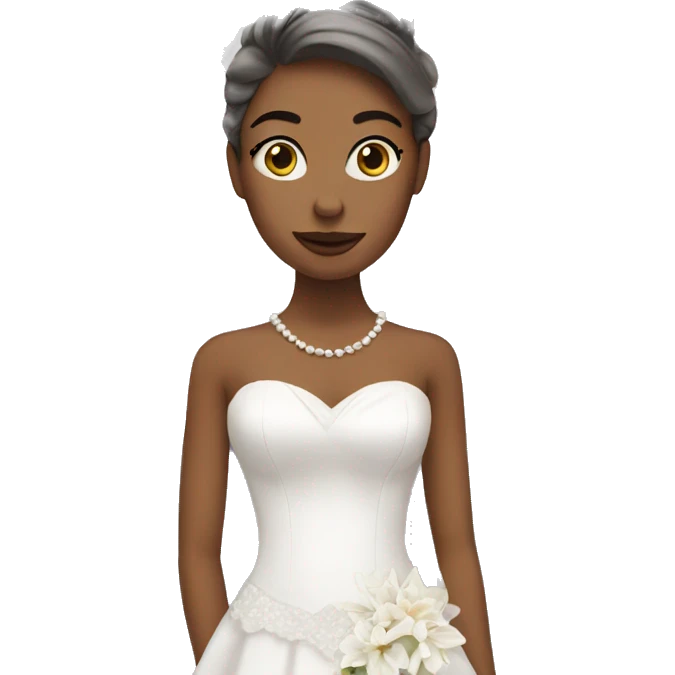 a woman in a wedding dress emoji