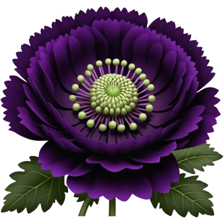 black knight scabiosa emoji