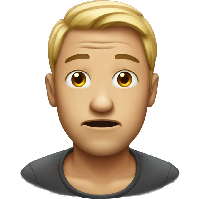 Person going cross eyed crazy emoji