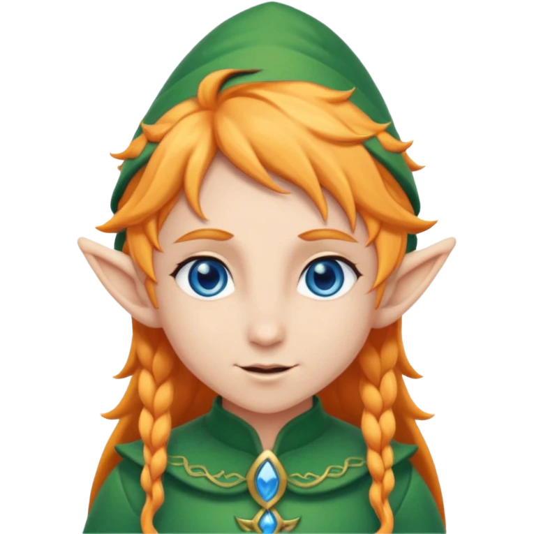elf with bright hair and blue eyes emoji