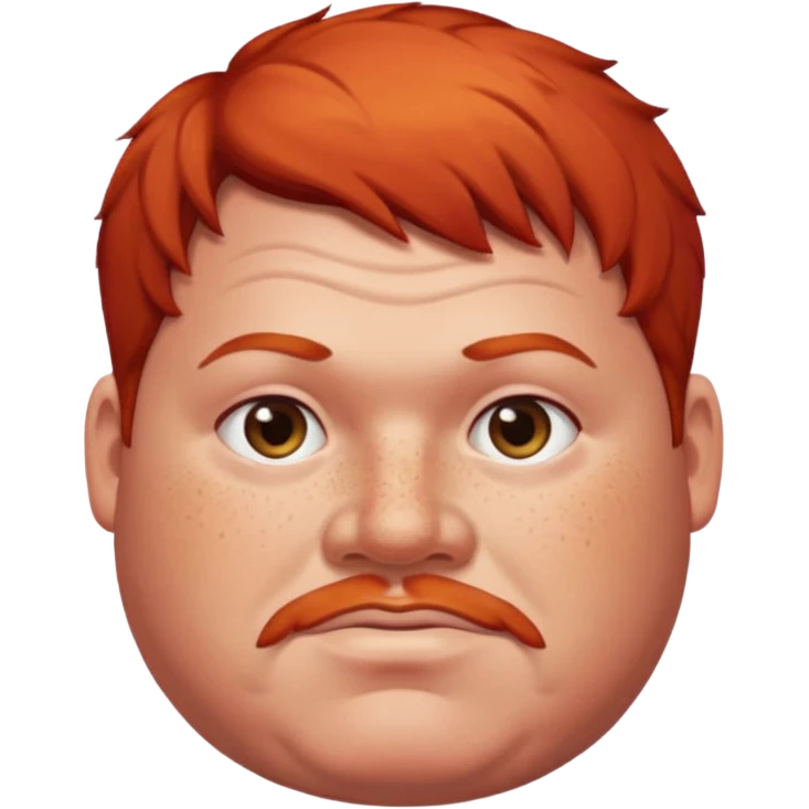 fat man with red hair emoji