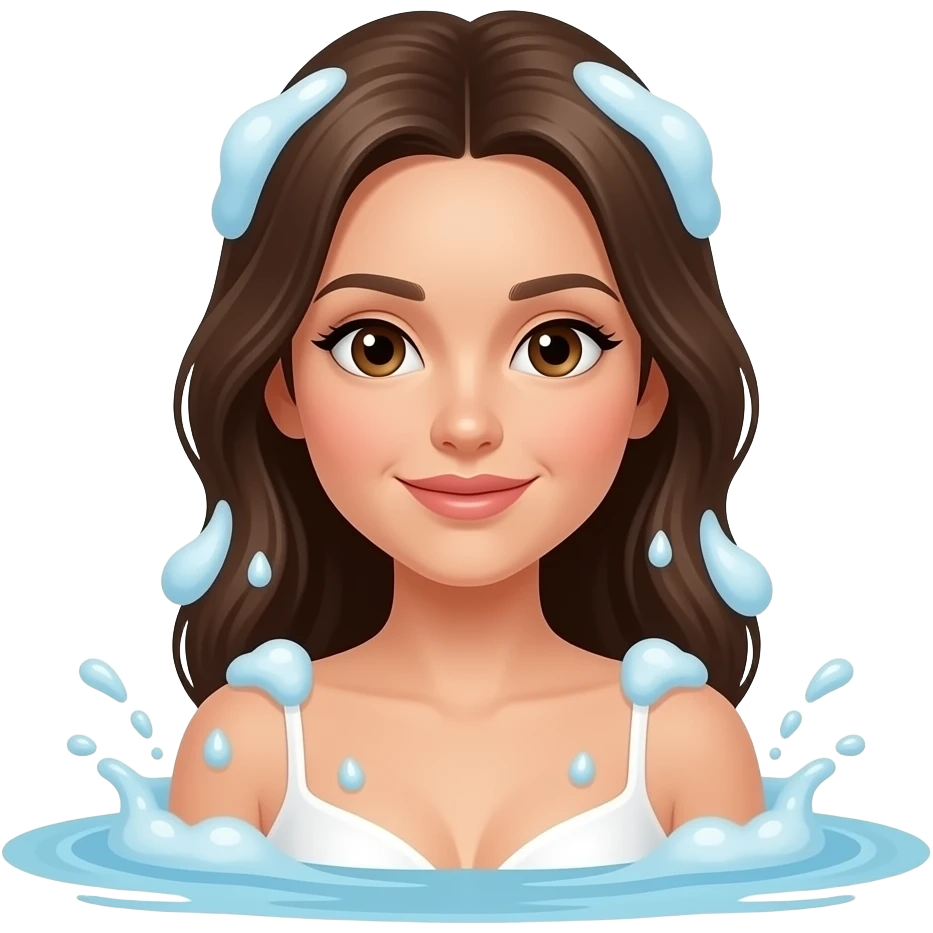 예쁜여자가 목욕하게 해줘 emoji