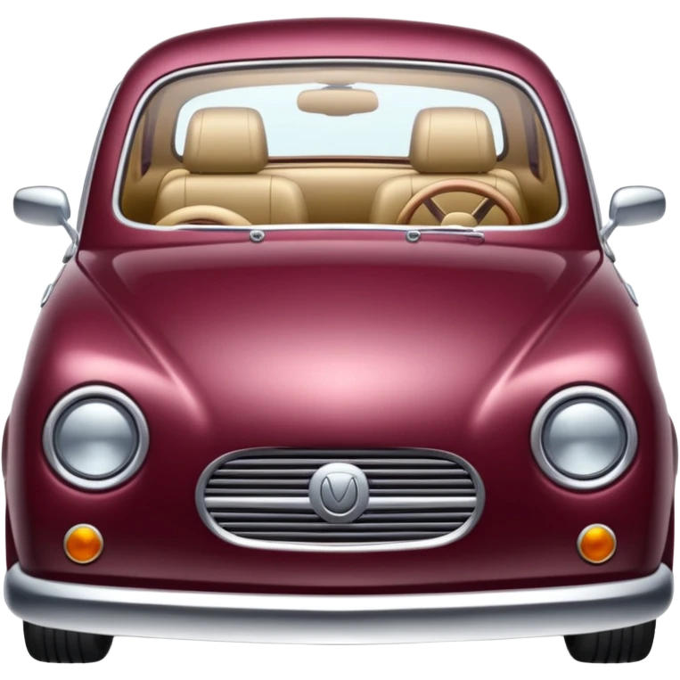 burgundy car emoji