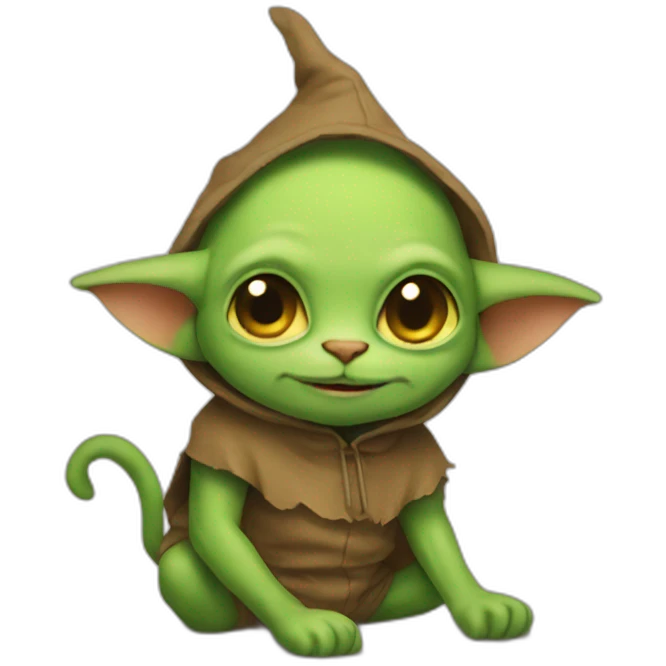 goblin in cat onesie emoji