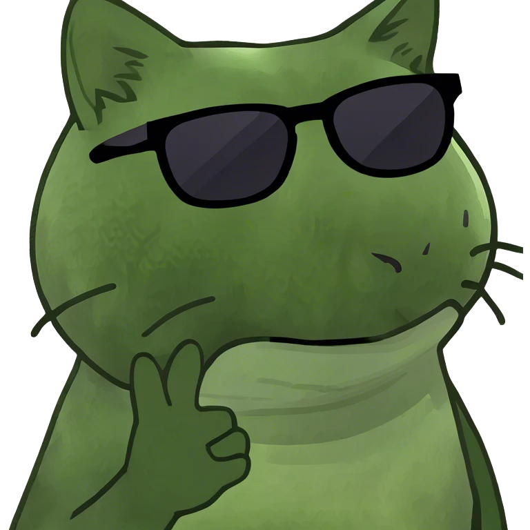 Cat with sunglasses emoji