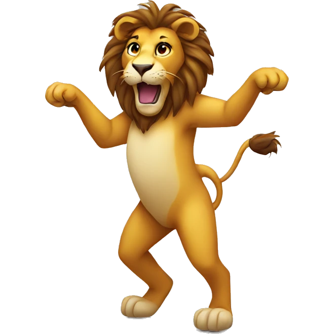 Dancing lion emoji