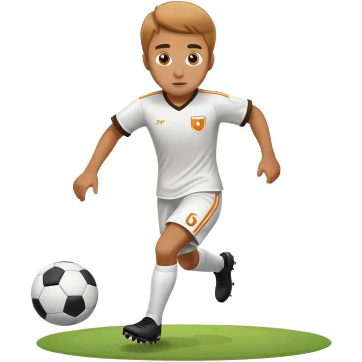 Kenny playing soccer emoji