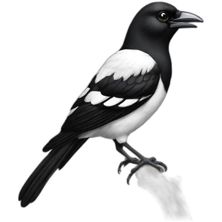 Collingwood magpie bird emoji
