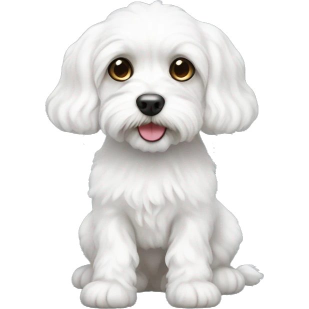 white cavachon emoji