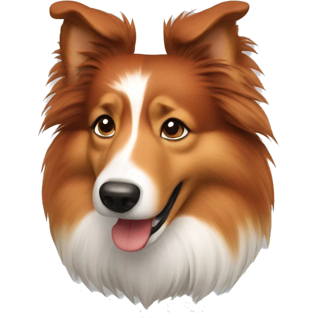 Red sheltie angry emoji