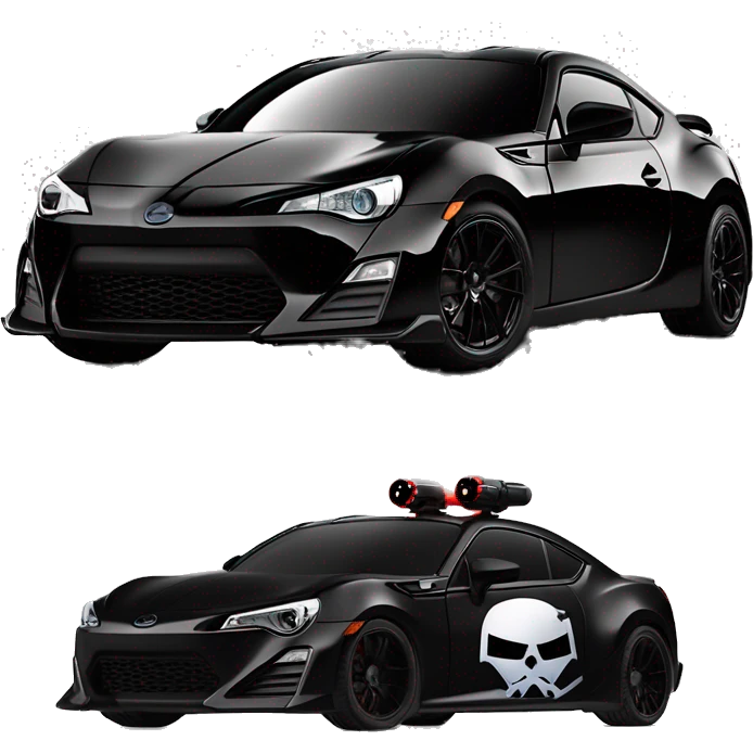 Darth Vader Batman and First Order Jet Trooper themed Scion FR-S  emoji