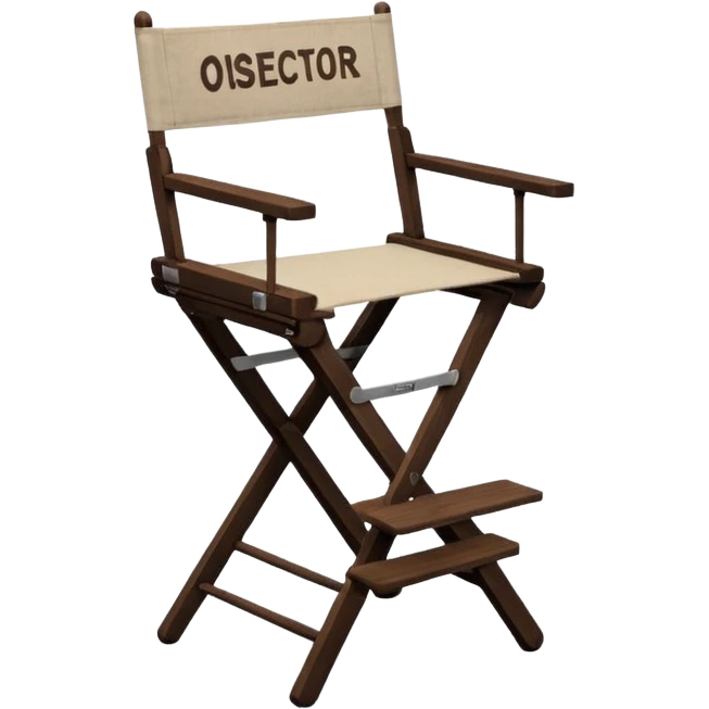 Director’s chair – "osca" foldable chair with “Director” text. emoji