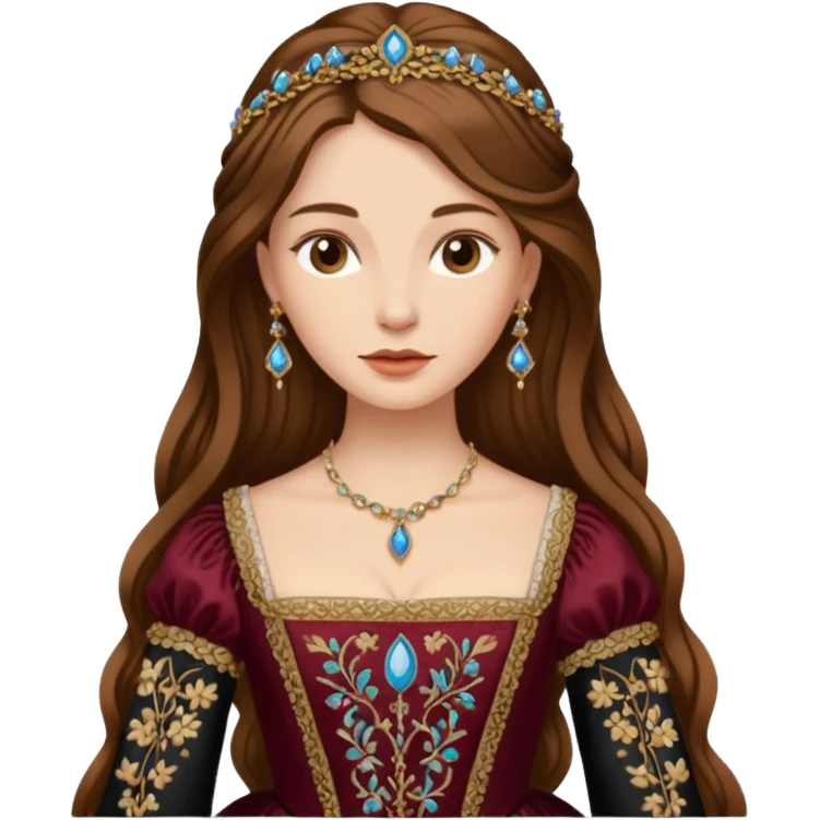 Renaissance lady emoji