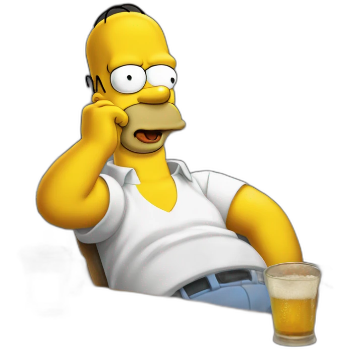 Homer simpson-drink-beer emoji