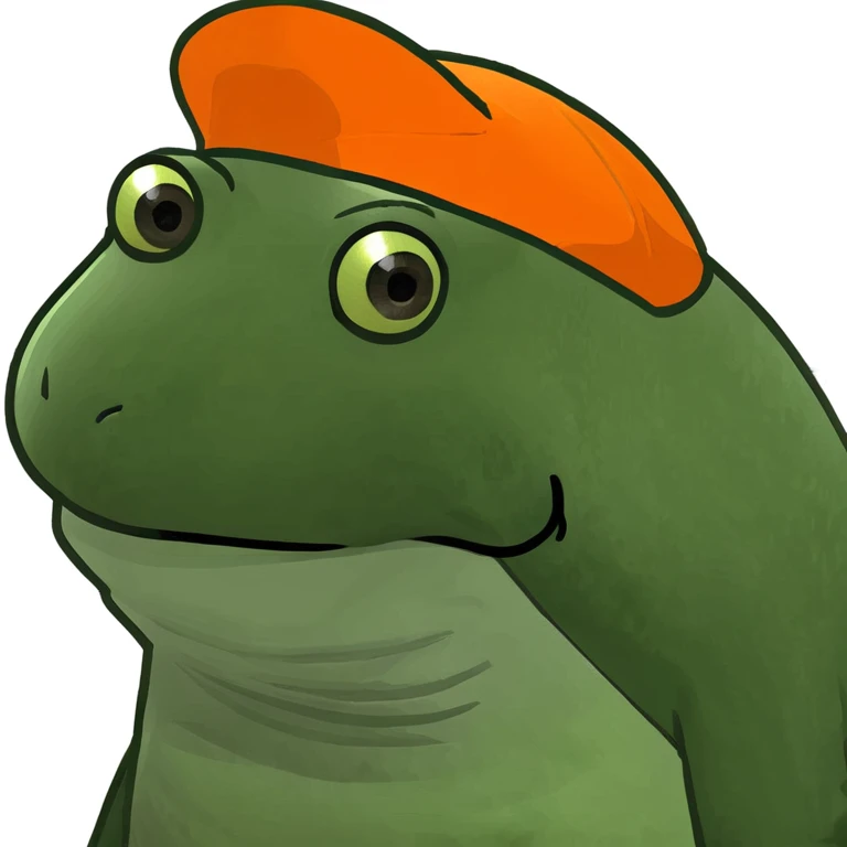 bufo with orange cap emoji