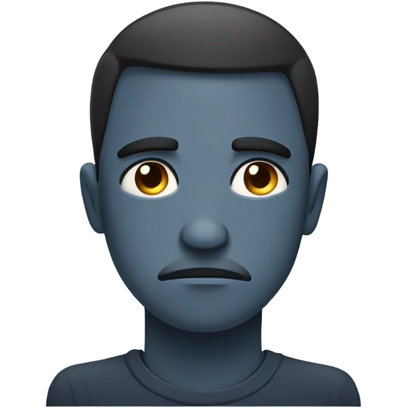 Sad guy emoji