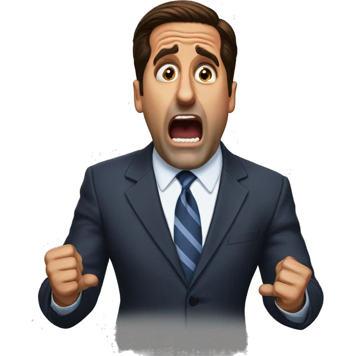 Michael Scott yelling Nooooo emoji