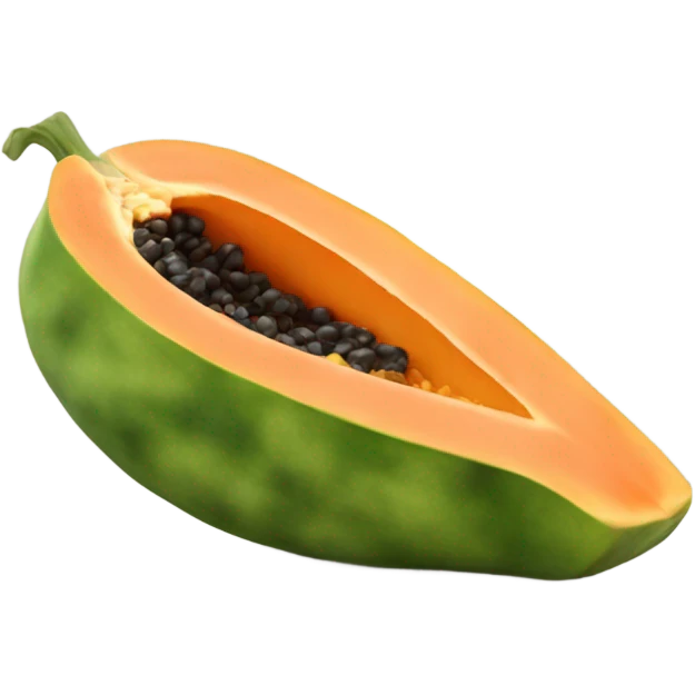 Realistic Papaya  emoji