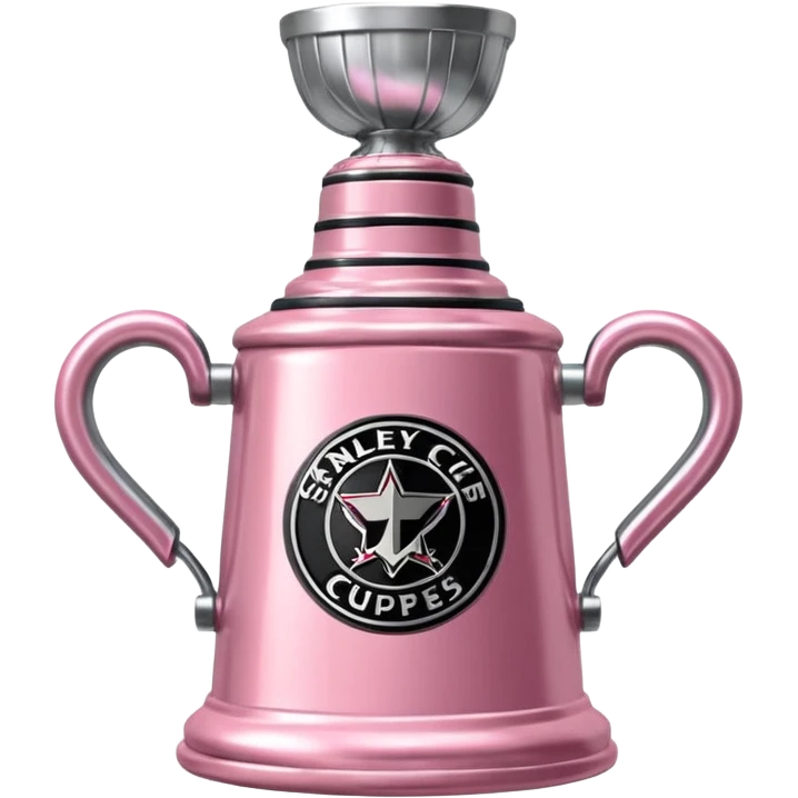 Hellrosa Stanley Cup mit pinkem Anhänger emoji