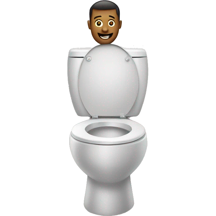 Skibidi toilet  with man in toilet  emoji