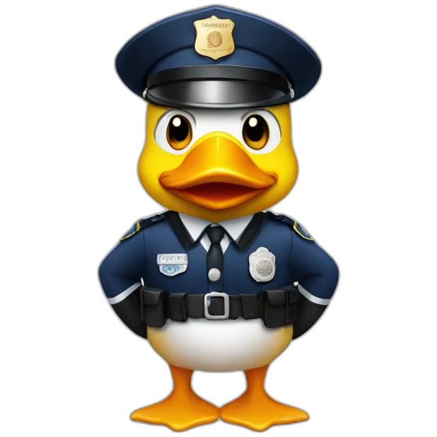 Police duck emoji