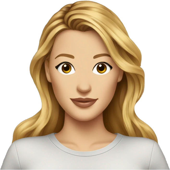 blake lively wearing tee emoji