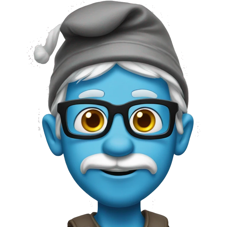 Frans Timmeman as smurf emoji