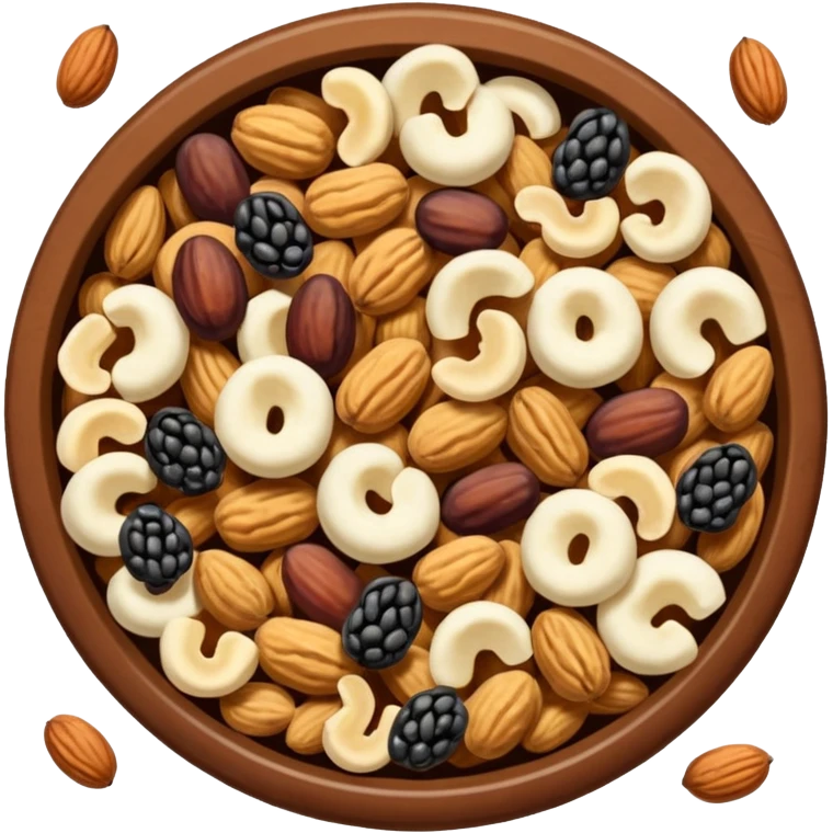 Good Ol' Raisins and Peanuts" (trail mix) emoji