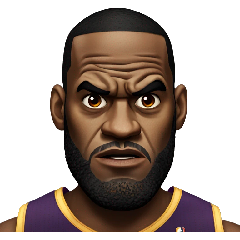 LeBron James angry  emoji