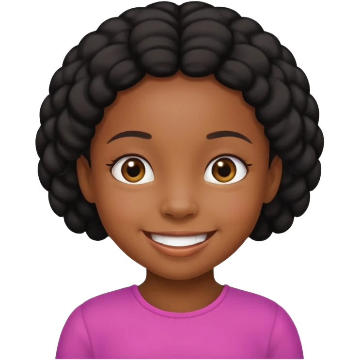 Black little girl emoji