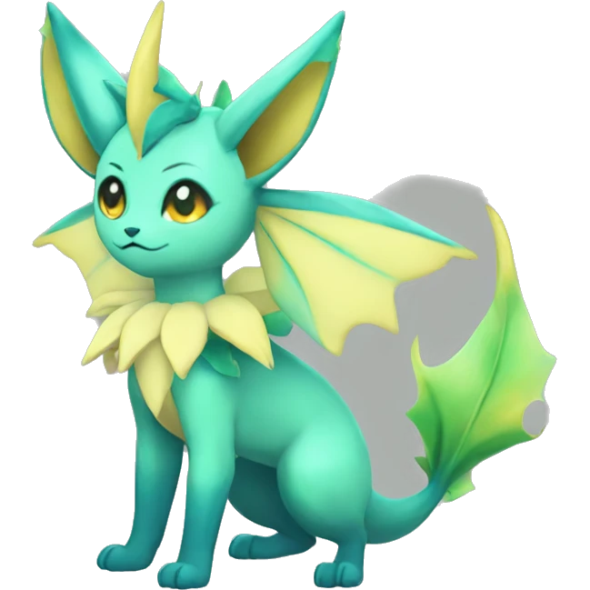 Vaporeon-Leafeon full body emoji