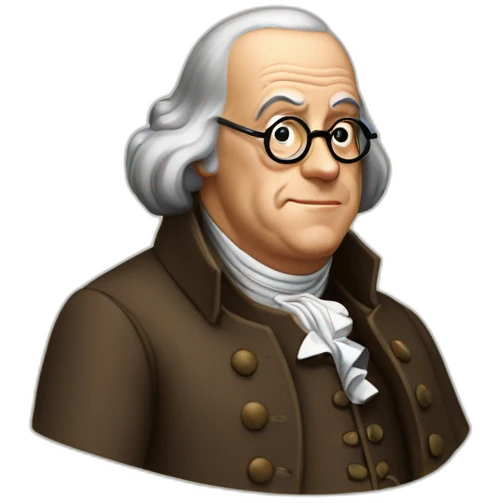 Benjamin-Franklin talking emoji