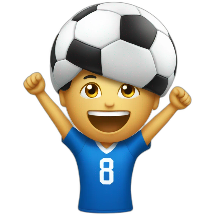 soccer supporter cheering emoji