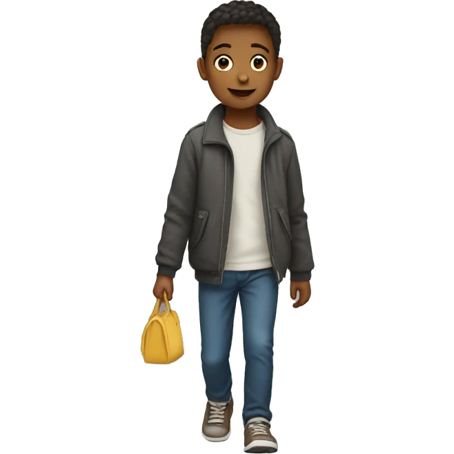 a boy walking with a girl  emoji
