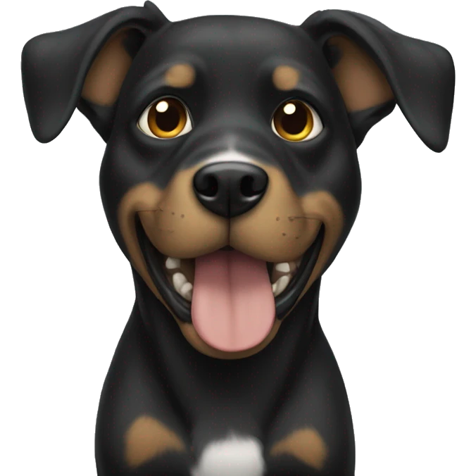 Perro negro  emoji