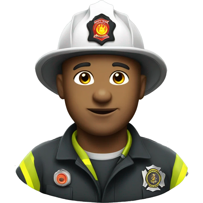 Bald firefighter  emoji
