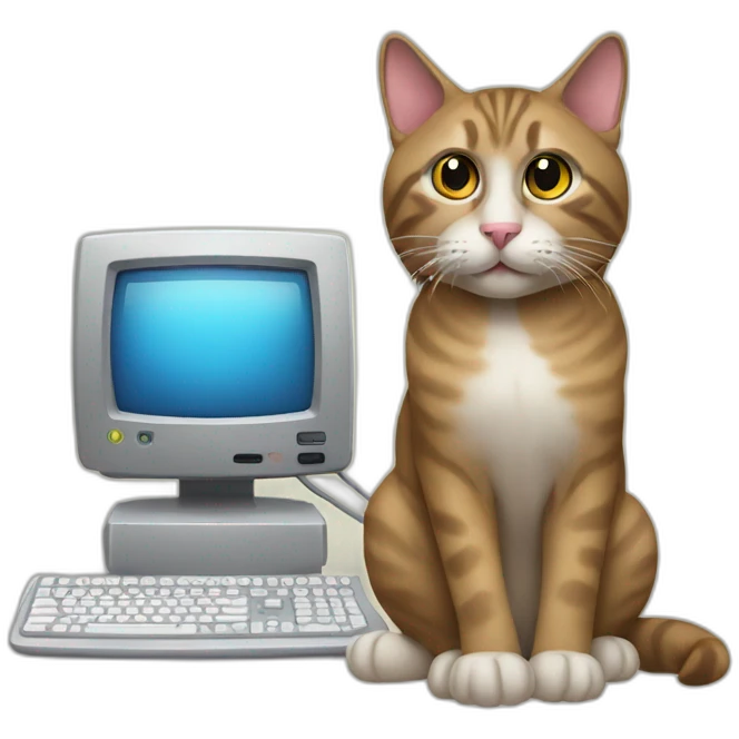 cat computer emoji
