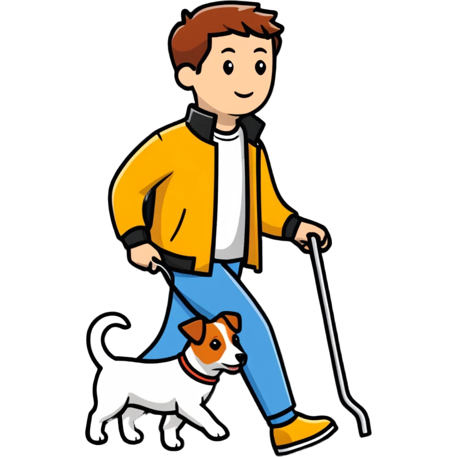 a man walking a Jack Russell Terrier emoji