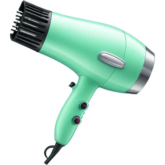 Mint green hairdryer  emoji
