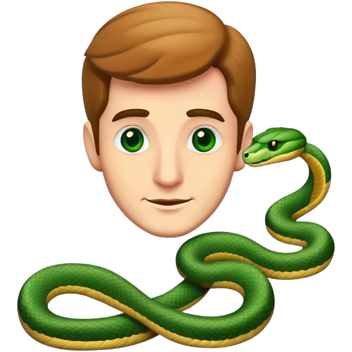 Irishman as a snake emoji