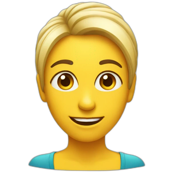 Sarcastic smile woman emoji