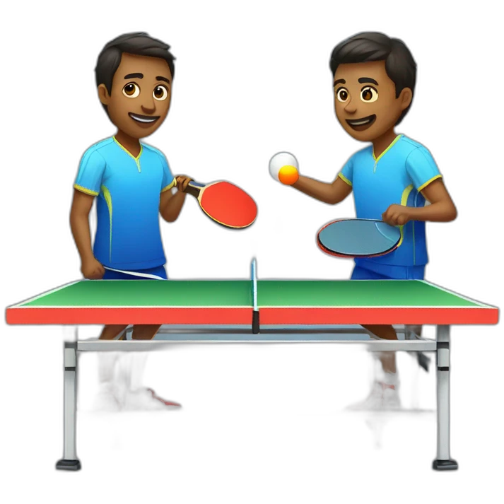 people playing table tennis  emoji