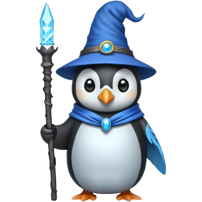 Penguin Wizard emoji