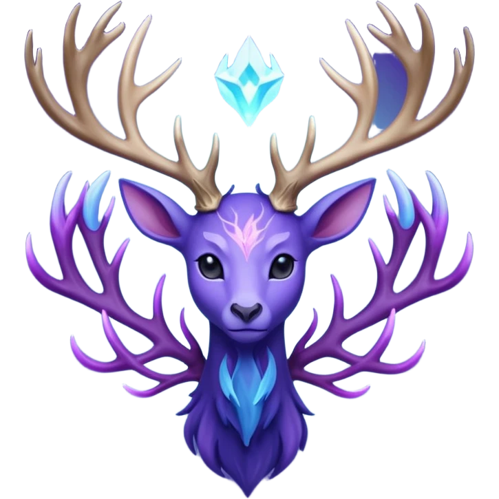 Pokemon legendary cian and purple  xerneas emoji